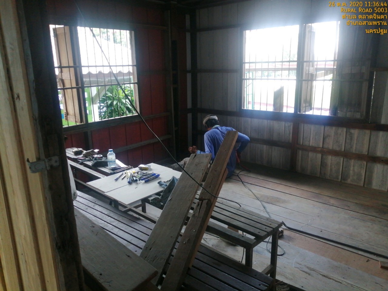 ปรับปรุงบ้านพักครูโรงเรียนปรีดาราม (สามพราน)