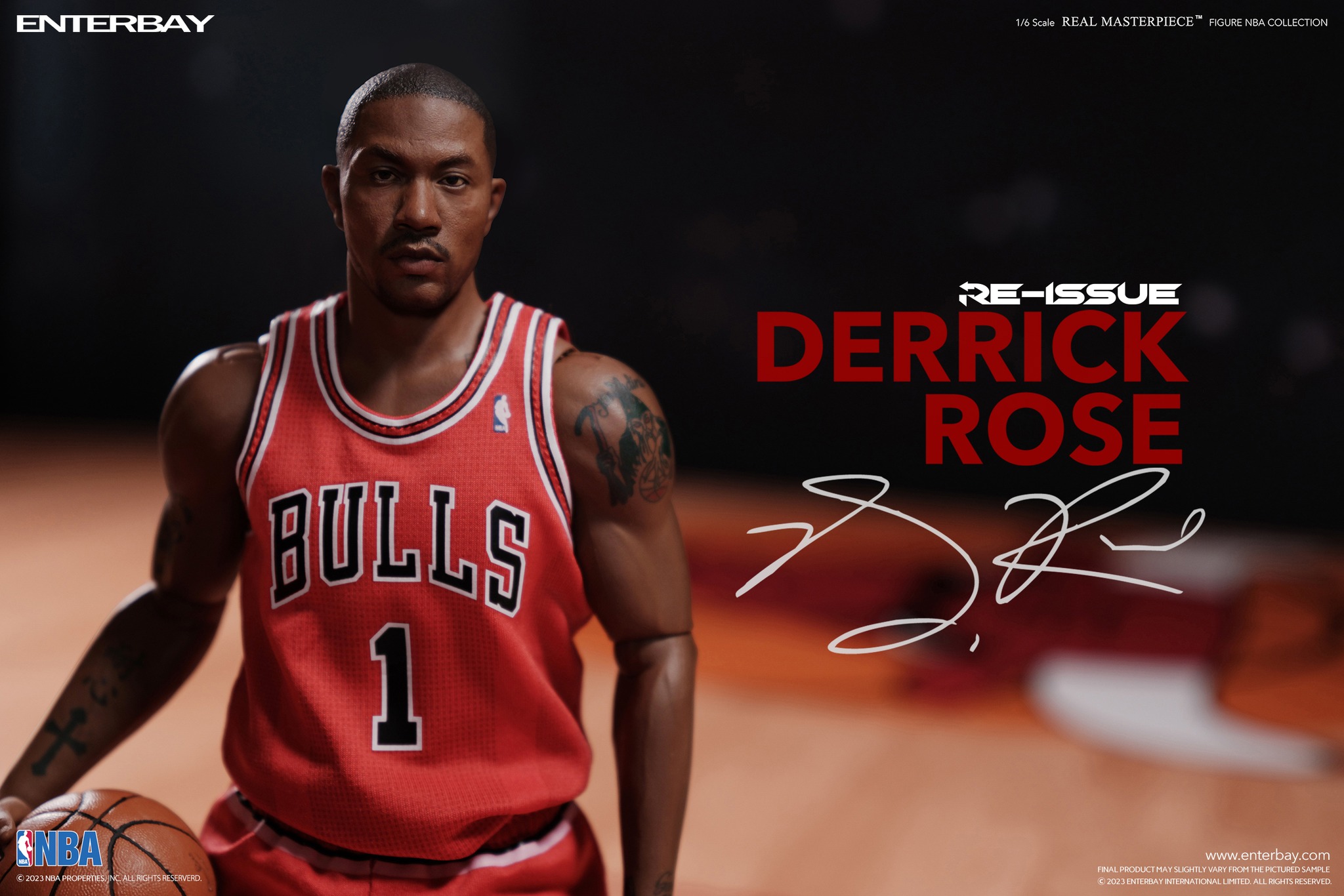 [พร้อมส่ง] ENTERBAY RM-1046 1/6 : NBA Chicago Bulls Derrick Rose