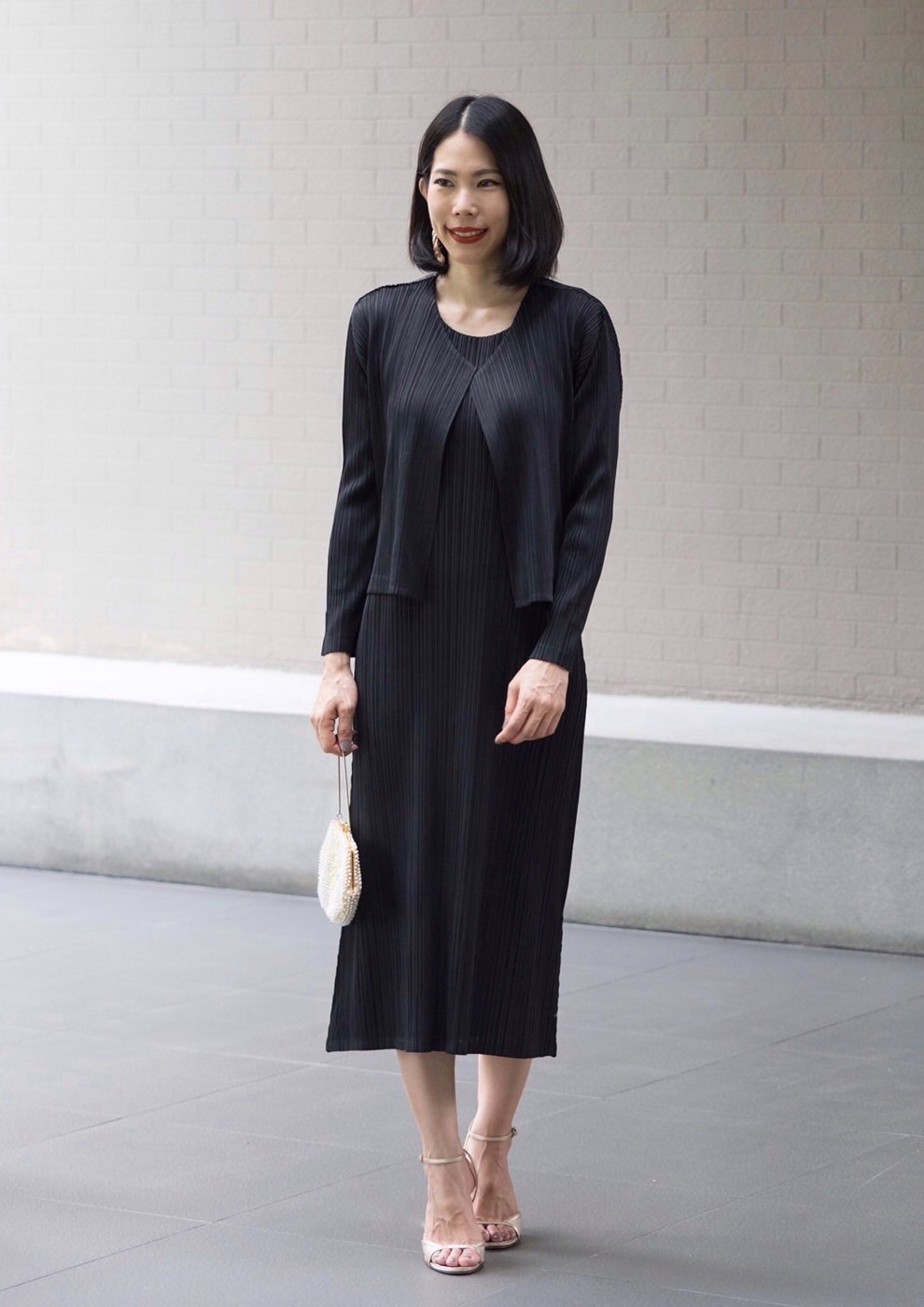 2MUAY BASIC รุ่น GJO8578/GJO7729 SLEEVELESS PLEATED SET เซ็ตพลีทงานคุณภาพ 6สี