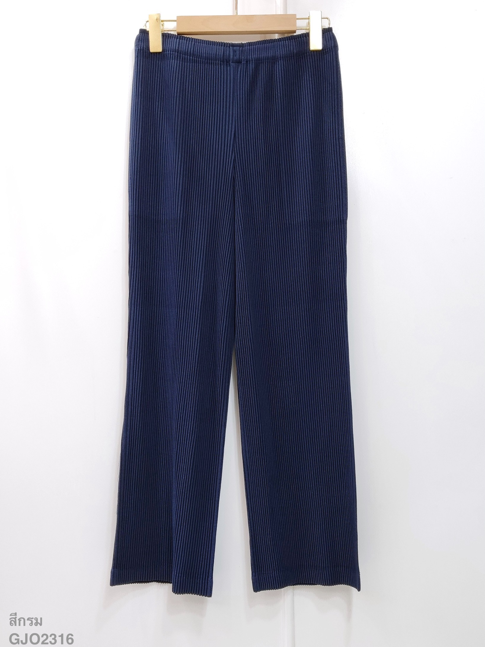 ยาว 36 นิ้ว 2MUAY รุ่น GJO2316 กางเกงผู้หญิง กางเกงพลีทคุณภาพ THICK STRAIGHT PLEATED PANTS 9 สี FREE SIZE