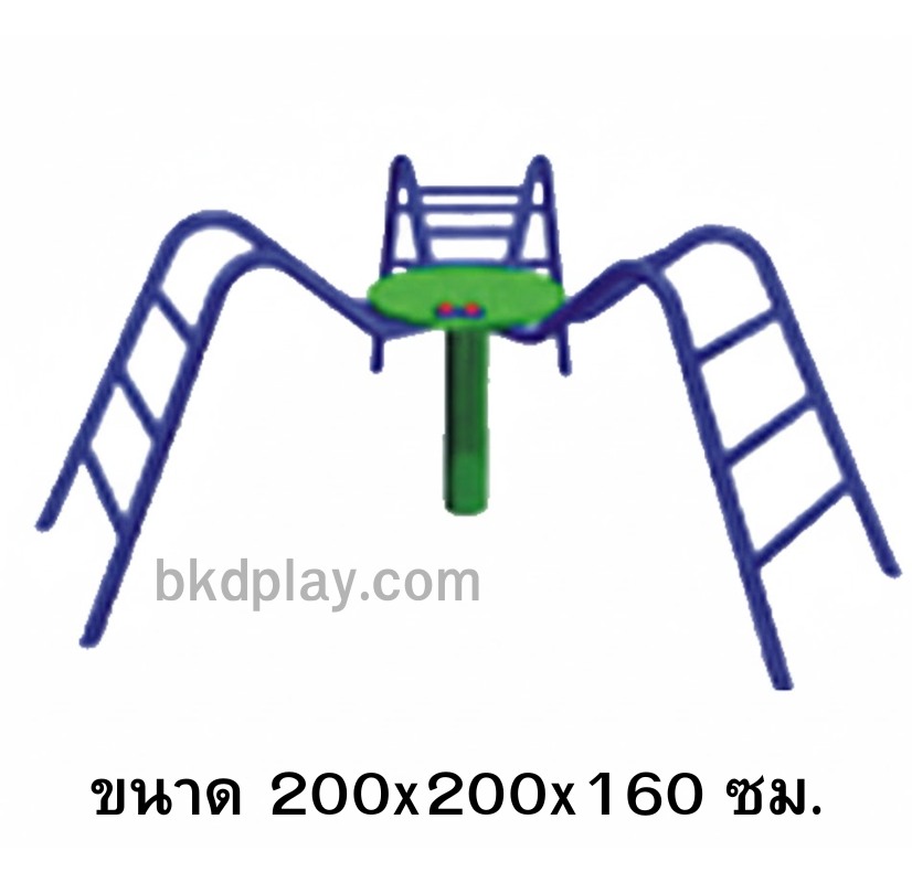 บาร์ปีนป่าย บาร์โหนแมงมุม เครื่องเล่นสนาม กลางแจ้ง เหล็ก ,บาร์โหน ตั้งพื้น ,ของเล่น สั่งทำสั่งผลิต 10-20 วัน ขนาด 200x200x160 ซม.