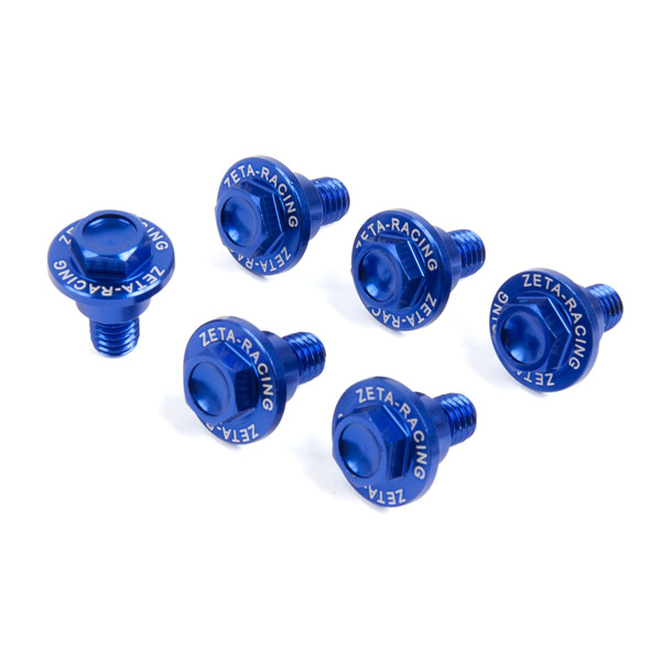 น็อตการ์ดโช้คหน้า Zeta Fork Guard Bolt Kit KLX250 / D-TRACKER250