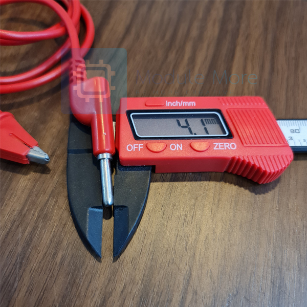 สายไฟปากคีบจระเข้ ไปเป็น Banana jack 4mm สายซิลิโคน รับกระแสสูง 10A แรงดัน 1500V ยาว 1m Alligator Clip to Banana jack