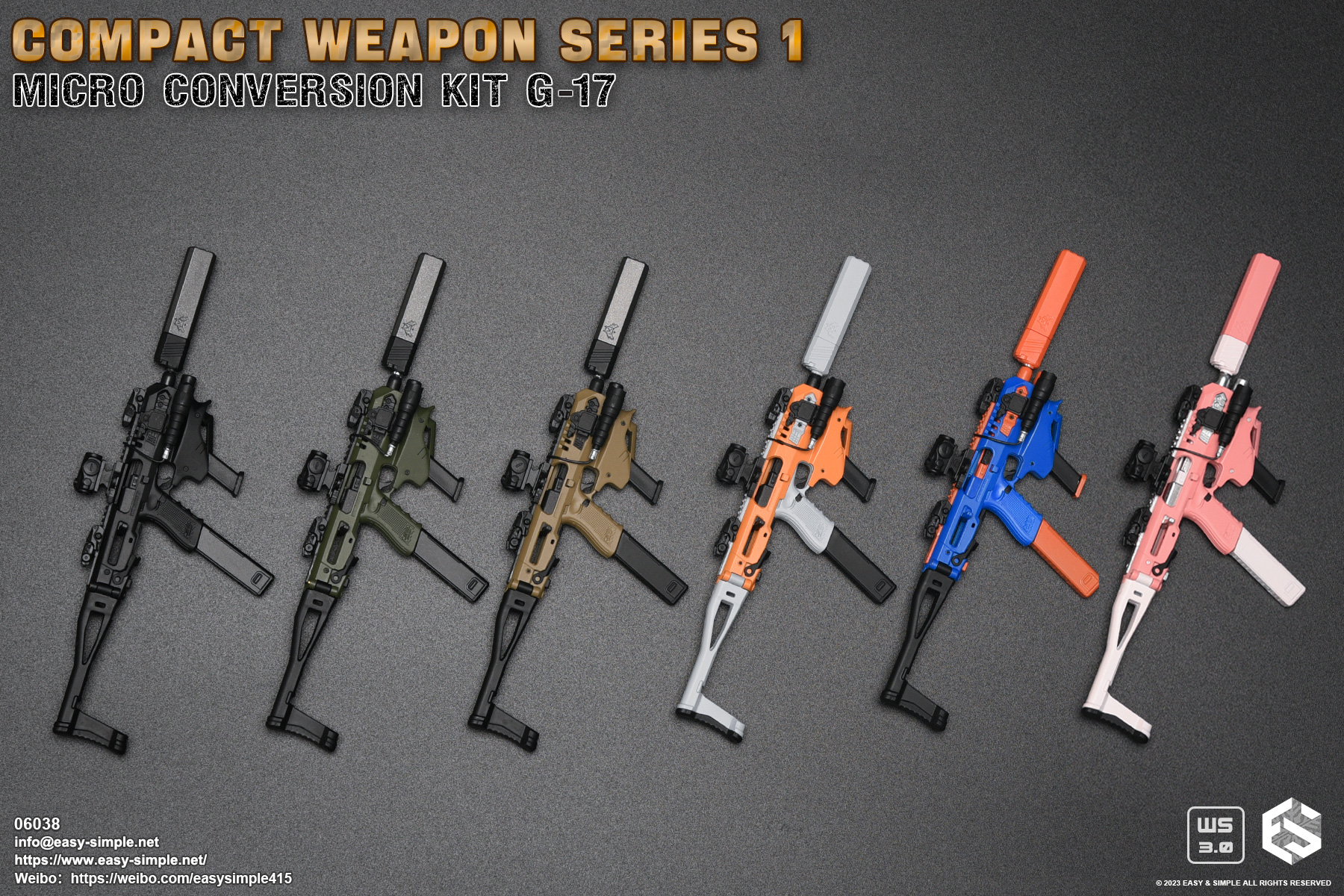 [สั่งจอง] Easy&Simple COMPACT WEAPON SERIES 1 MICRO CONVERSION KIT G-17