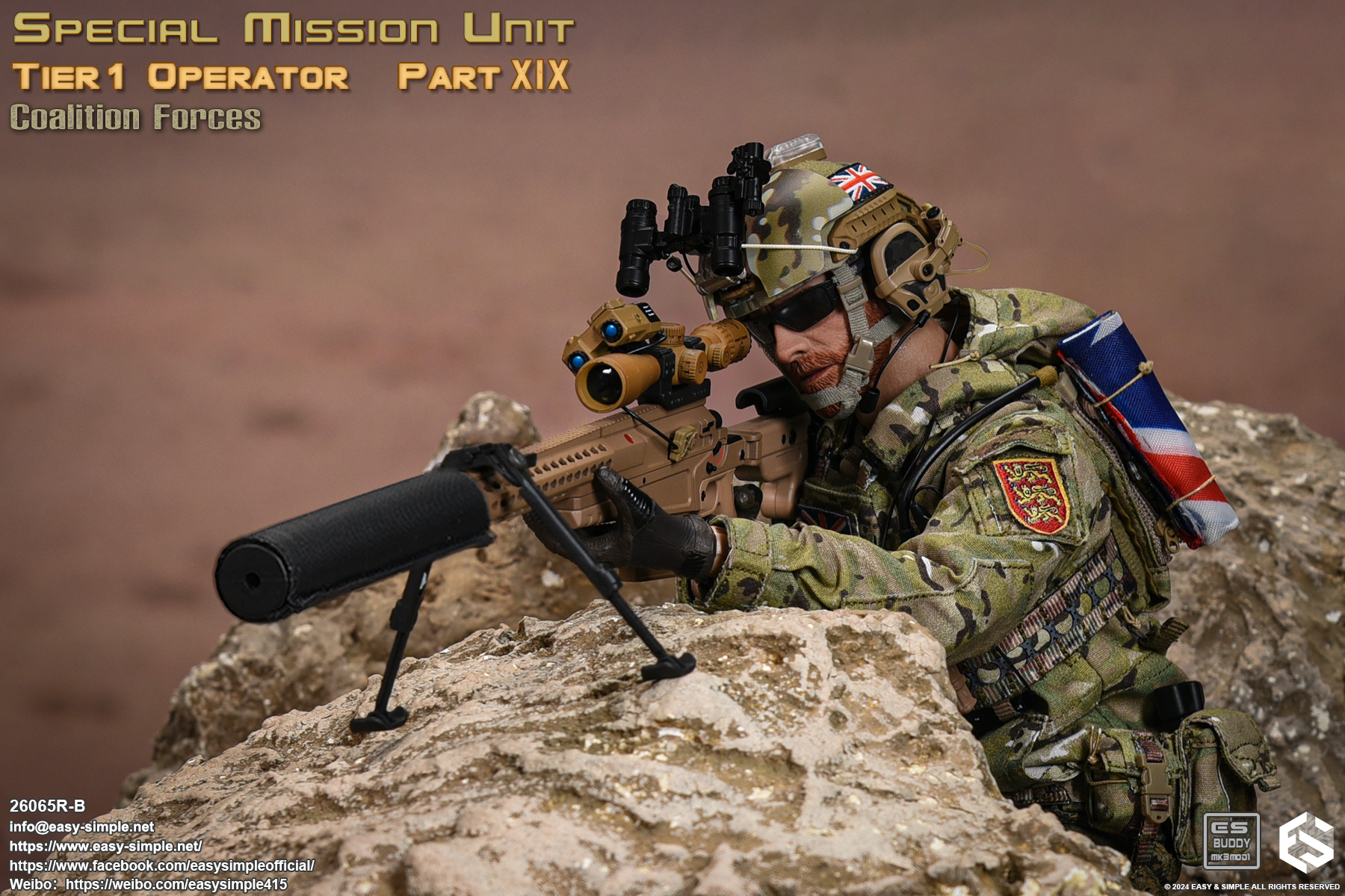 [สั่งจอง] Easy&Simple 26065R-B 1/6 : Special Mission Unit Tier1 Operator Part XIX Coalition Forces