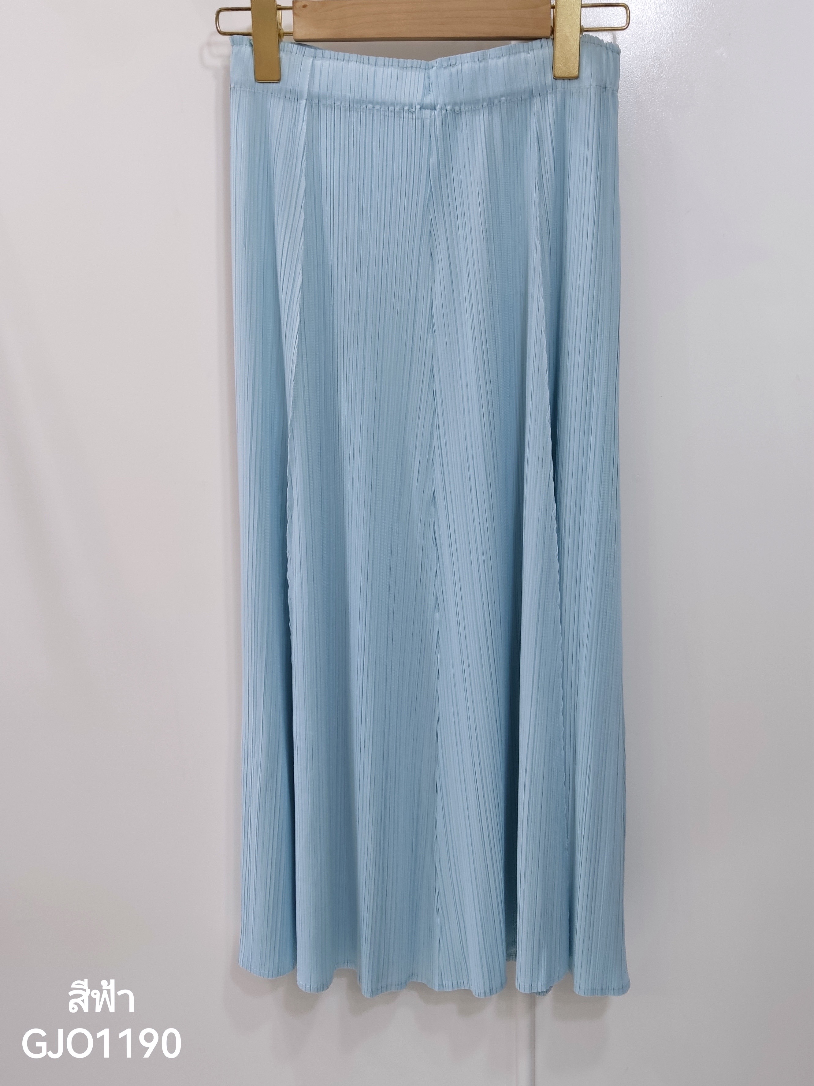 ปรับราคาลง20%!! ยาว 32.5นิ้ว! 2MUAY รุ่น GJO1190 กระโปรงพลีทคุณภาพ FLARE PLEATED SKIRT 8 สี FREE SIZE