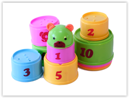 ถ้วยเรียงขนาด ของเล่นเสริมพัฒนาการ ,ของเล่นเสริมทักษะ,ของเล่นเด็ก, สื่อการสอนอนุบาล