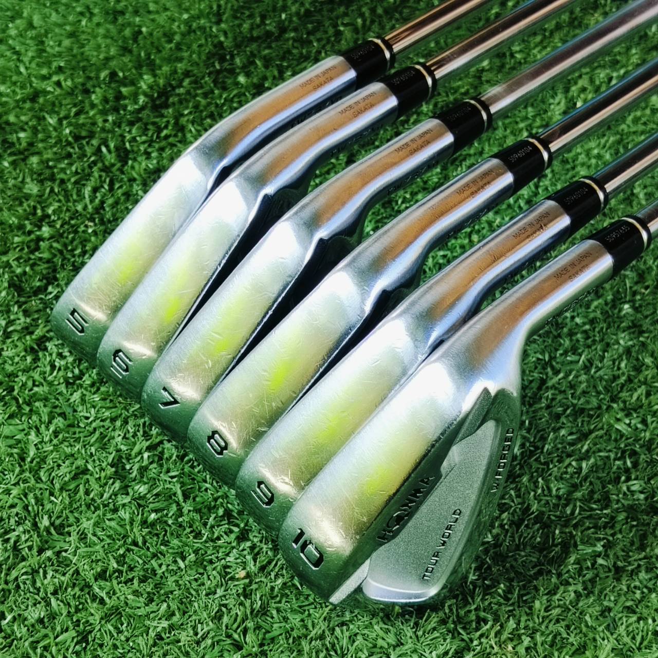 ชุดเหล็ก Honma Tour World TW737vn สุดยอดวัสดุ W-Forged ระดับพรีเมี่ยม MADE IN JAPAN SAKATA ตัว Vn ตีง่ายที่สุด มากับก้านตัวเด็ด NS PRO MODUS FLEX S มีเหล็ก 5 6 7 8 9 10 ครบๆ มันส์ๆเลยค่ะ ไม้กอล์ฟพรีเมี่ยมมือสอง ของแท้ By NakaraLuxurious