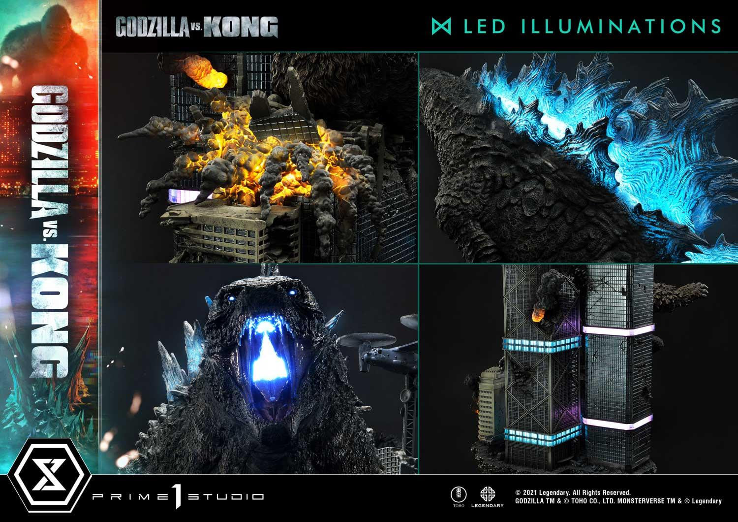 [สั่งจอง]Prime 1 Studio UDMGVK-03: Godzilla vs Kong Final Battle