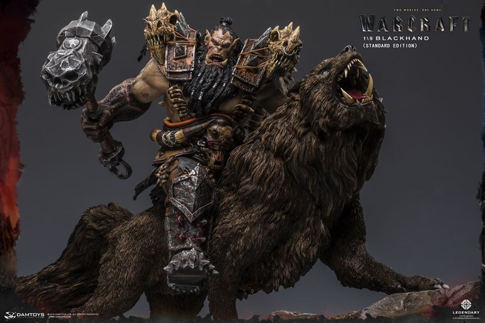 [สั่งจอง]DAMTOYS DMLW014/DMLW015 EPIC SERIES WARCRAFT - BLACKHAND RIDING WOLF STANDARD VER. /IMITATION BRONZE