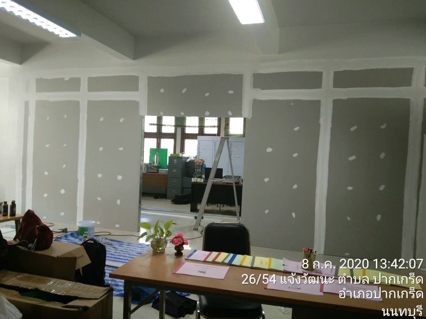 ดุริยางค์ตำรวจ(ปากเกร็ด) ปรับปรุงหลังคา,ฝ้า,เพดาน