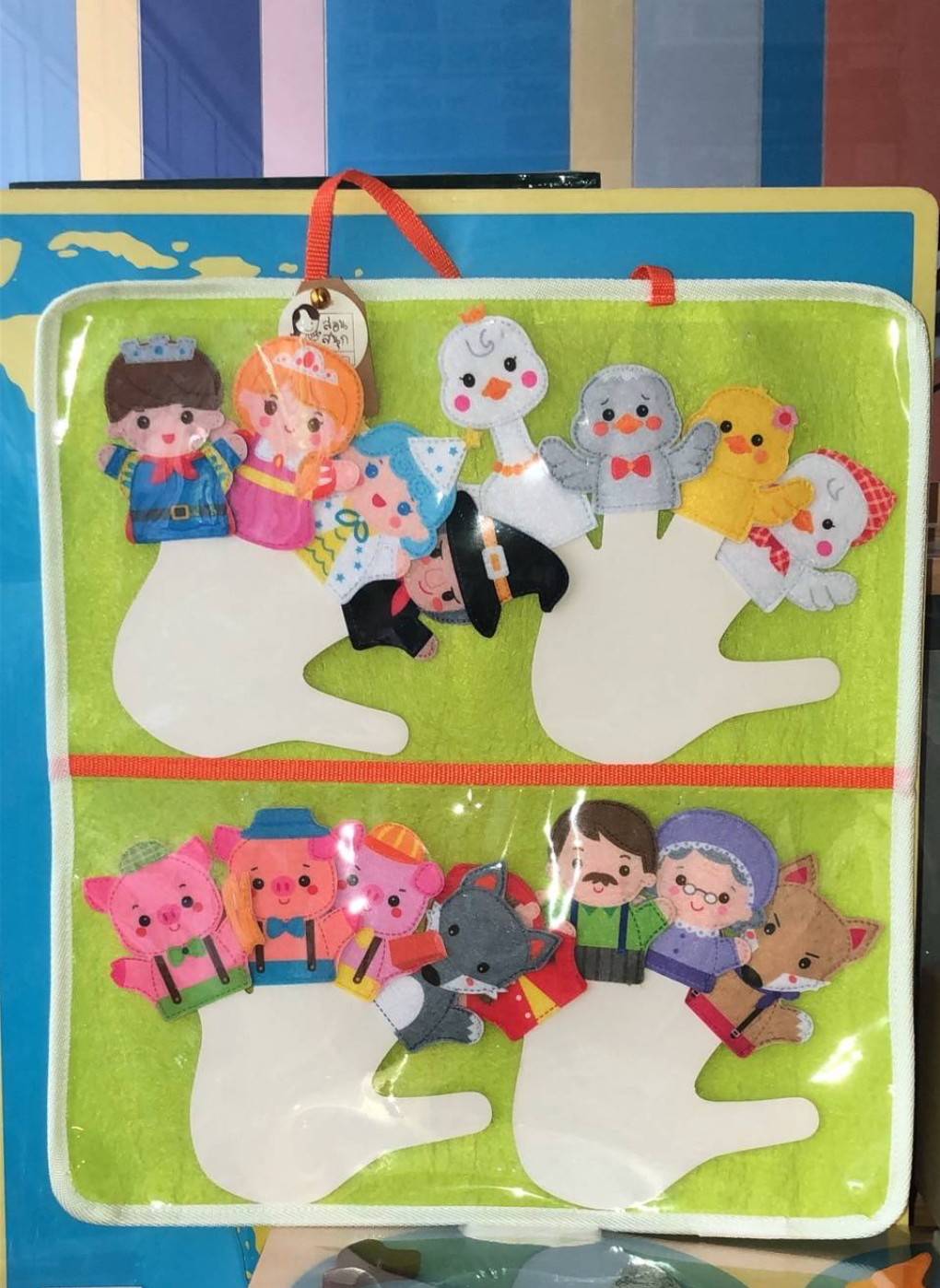 หุ่นนิ้วมือชุดนิทาน (หนูน้อยหมวกแดง,เจ้านิทรา,ลูกหมู3ตัว,ลูกเป็ดขี้เหร่) ของเล่นเสริมพัฒนาการ ,ของเล่นเสริมทักษะ,ของเล่นเด็ก, สื่อการสอนอนุบาล