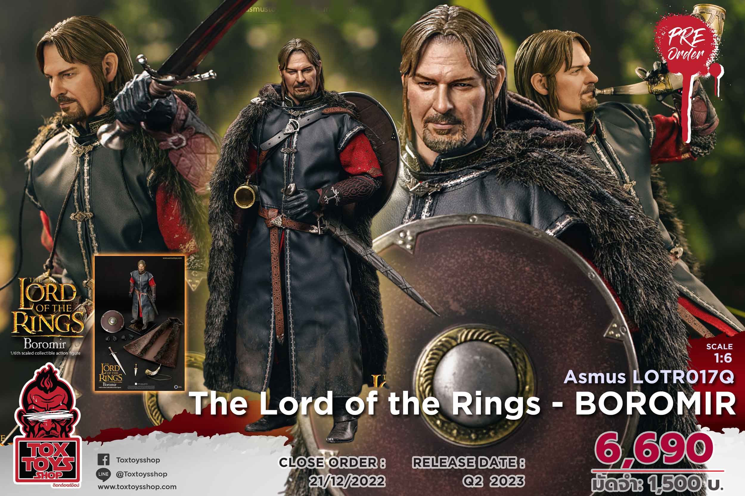 [สั่งจอง] Asmus LOTR017Q 1/6 : The Lord of the Rings - Boromir