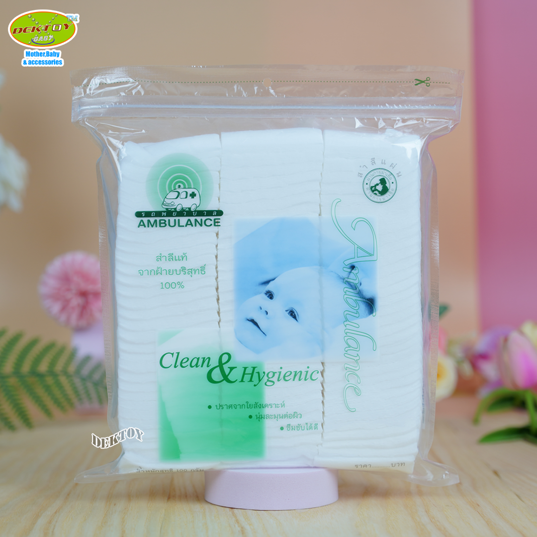 Ambulance รถพยาบาล สำลีแผ่นรถพยาบาล 100กรัม