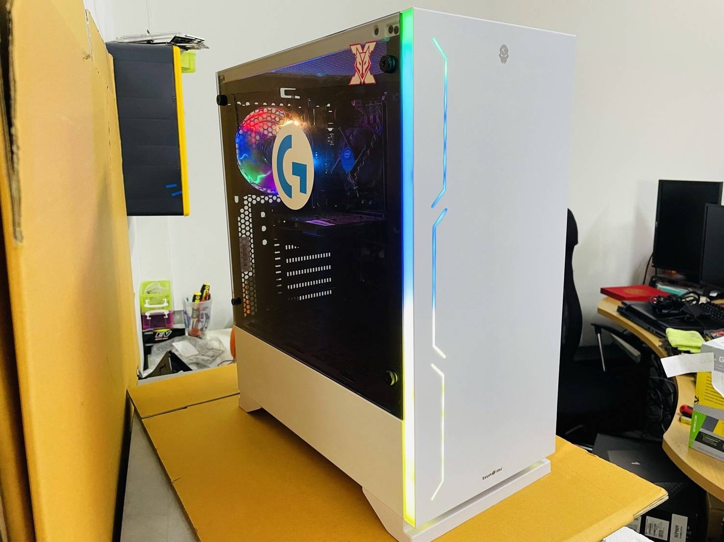 PC ประกอบ ATX Case Tsunami Hunter Eagle H8 การ์ดจอ GTX1050Ti 4GB