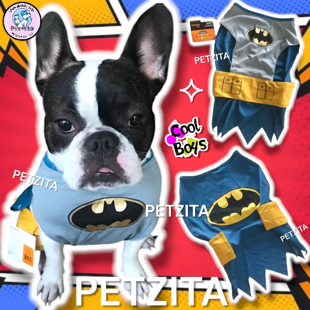 🇹🇭พร้อมส่ง🇹🇭 🦸♂️🦸♀️ คอสตูม ซุปเปอร์ฮีโร่สุดเท่ห์ 🌈 มีไซส์น้องหมาน้องแมวพันธุ์เล็ก ถึง สุนัขพันธุ์ใหญ่