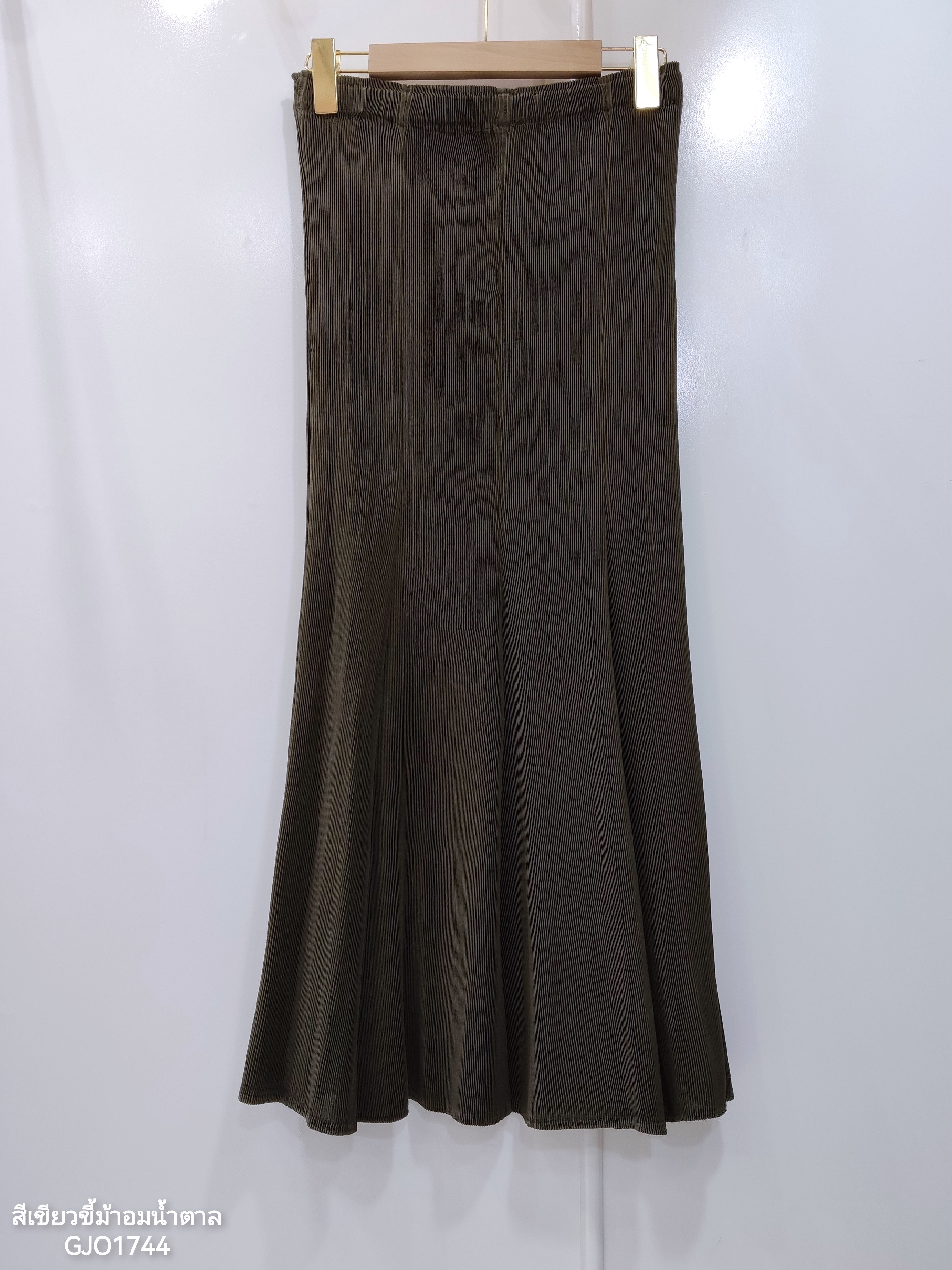 ปรับราคาลง20%!! ยาว 34นิ้ว! 2MUAY รุ่น GJO1744 กระโปรงพลีทคุณภาพ MERMAID PLEATED SKIRT 9 สี FREE SIZE
