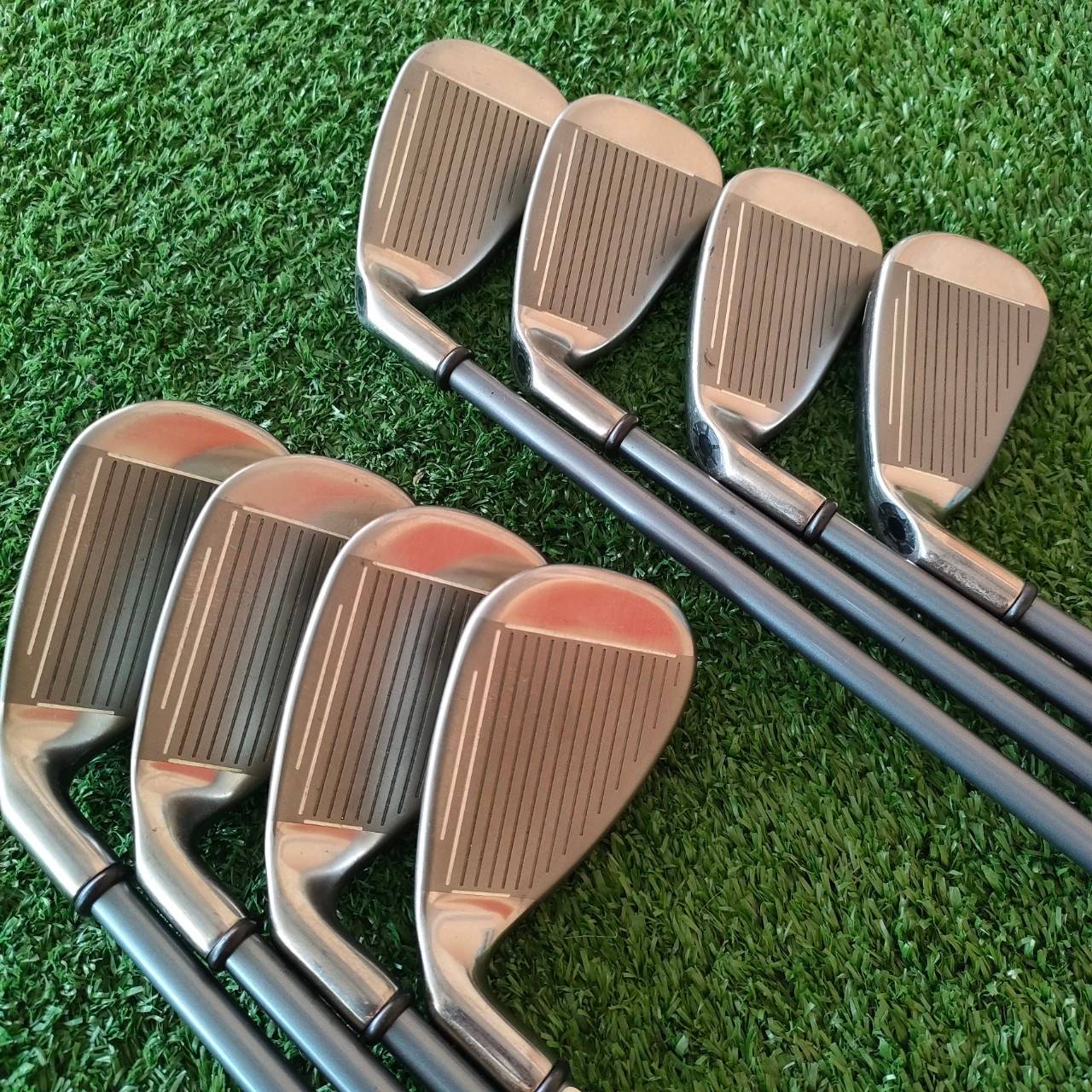 **ไม้กอล์ฟสำหรับผู้หญิง** ชุดเหล็ก CALLAWAY HAWK EYE VFT มีเหล็ก 4-9 เเละ PW SW ก้าน GEMS 55 FLEX L ก้าน GEMS เป็นก้านพรีเมี่ยมสุด ออกแบบมาสำหรับคุณผู้หญิงโดยเฉพาะ ไม้กอล์ฟมือสอง ของแท้ BY NakaraLuxurious