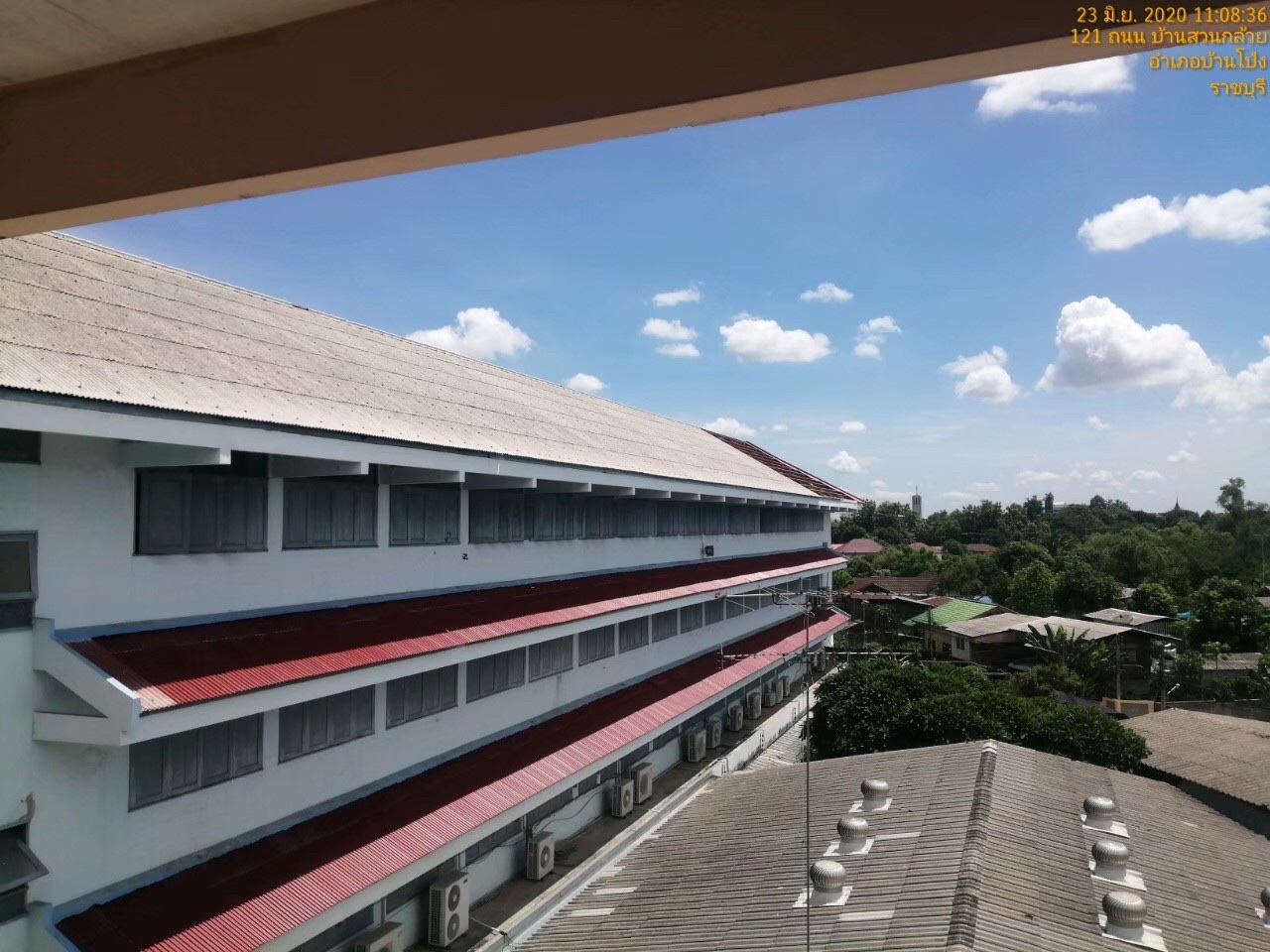 งานเปลี่ยนหลังคาโรงเรียนรัตนราษฎร์บำรุง จ.ราชบุรี