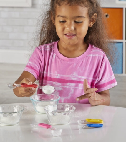 ชุดช้อนตวง เซตสีรุ้ง 6 ชิ้น ของเล่นเสริมพัฒนาการ, ของเล่นเด็ก, สื่อการสอน , ของเล่นชั่งตวง