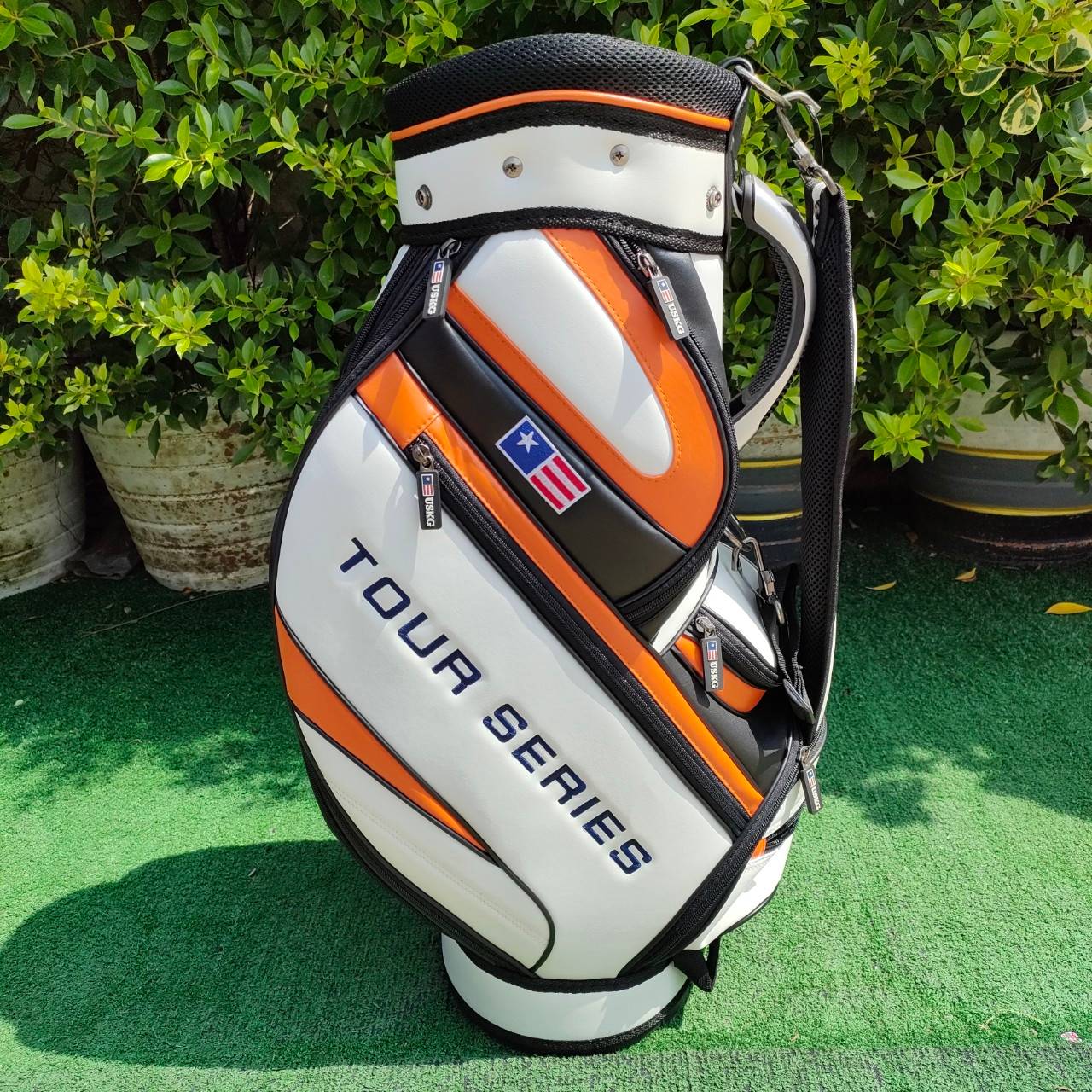 🔥 ของใหม่ ของศูนย์ ล้างสต๊อค 🔥 ถุงกอล์ฟเด็ก U.S.KIDS GOLF TOUR SERIES ปากถุง 7.5 นิ้ว ความสูง 28 นิ้ว - สีส้ม ถุงกอล์ฟที่ดีที่สุดสำหรับเยาวชน ถุงTOUR!! มือหนึ่ง ของแท้ BY NakaraLuxurious