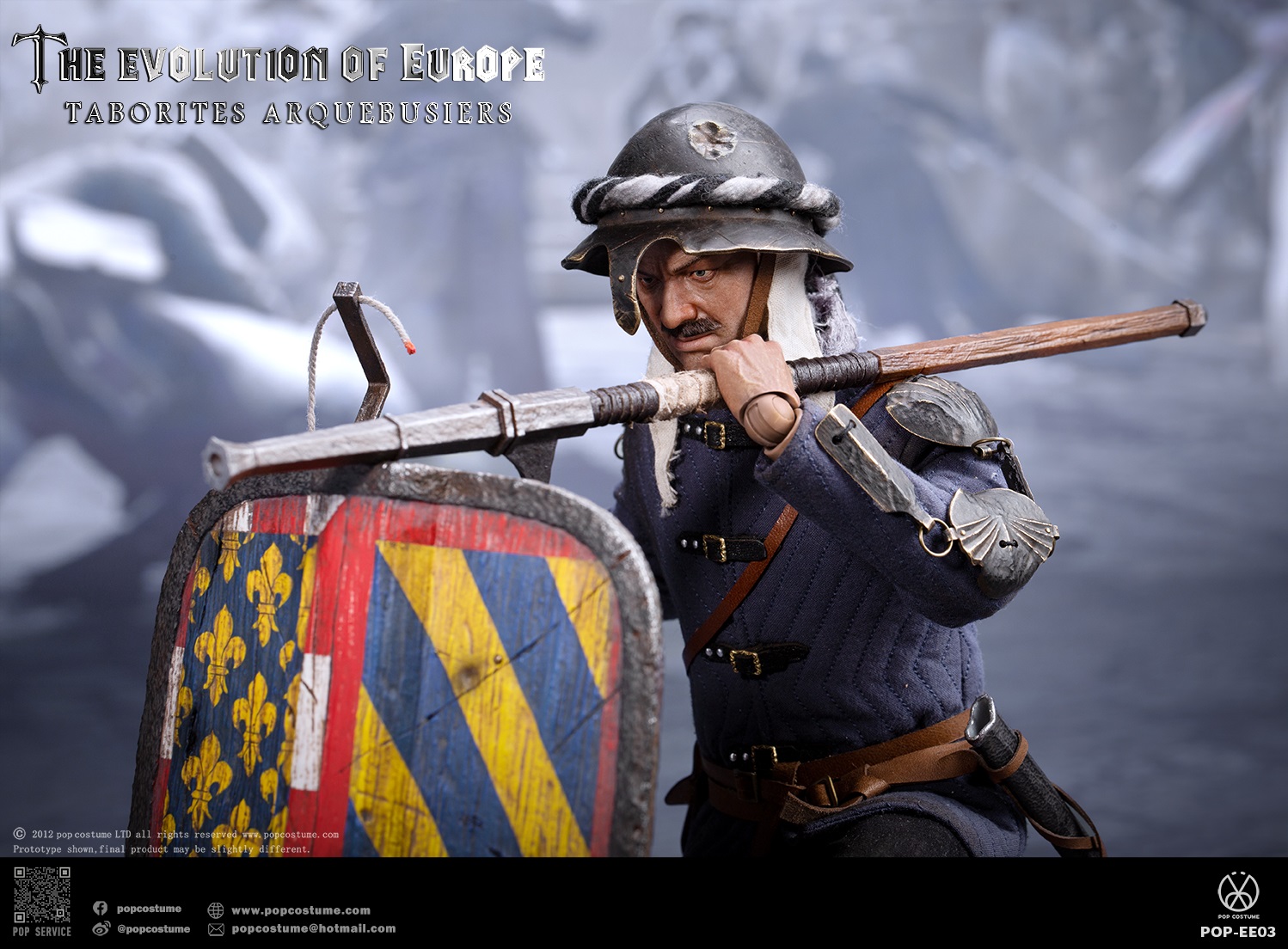 [สั่งจอง] POP COSTUME POP-EE03 1/6 : The Evolution of Europe Taborites Hussite Wars 1420 Arquebusiers