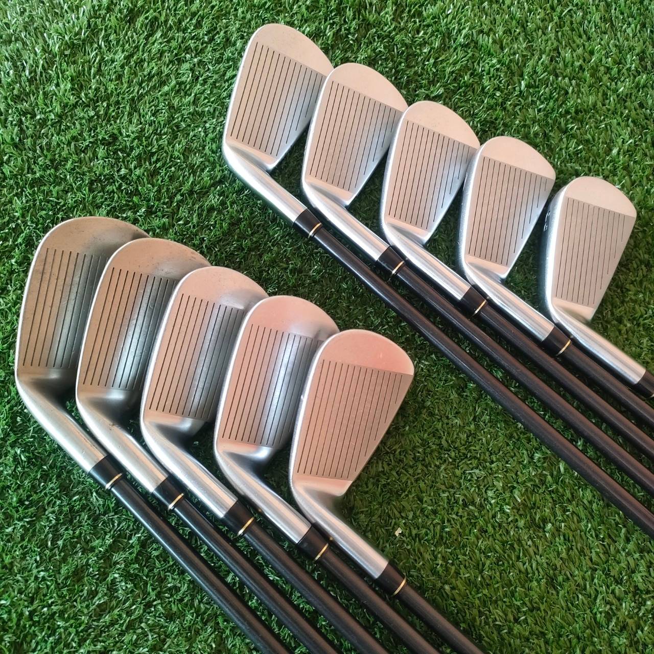 ชุดเหล็ก MARUMAN GUINNESS WORLD RECORDS M CAVITY มีเหล็ก 3-9 เเละ PW AW SW ก้าน HYPER BRUNI FLEX R ตีไกลที่สุดในโลก!! ไม้กอล์ฟมือสอง ของแท้ BY NakaraLuxurious