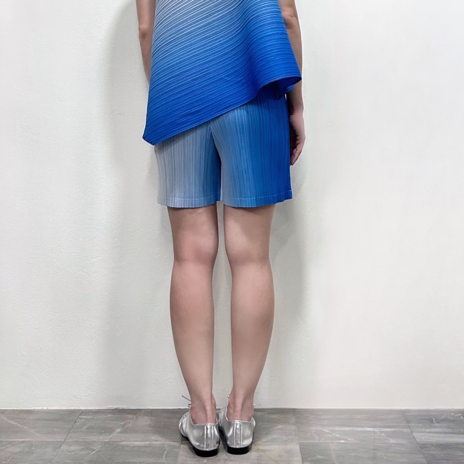 ปรับราคาลง20%!! 2MUAY รุ่น GJO7718-9 กางเกงพลีทคุณภาพ GRADIENT SHORT PLEATED PANTS 4 สี FREE SIZE