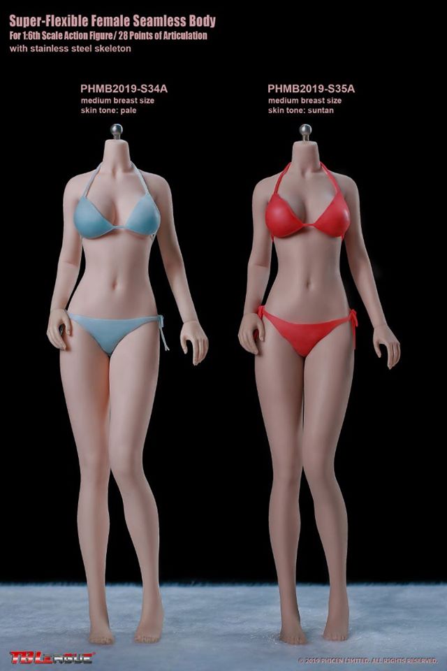 [สั่งจอง]TBLeague S34 /S35 - S34A /S35A Female Super-Flexible Seamless Body 1/6 Scale