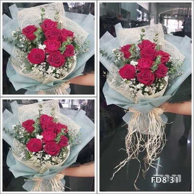 FD8-31 : ช่อกุหลาบแดง