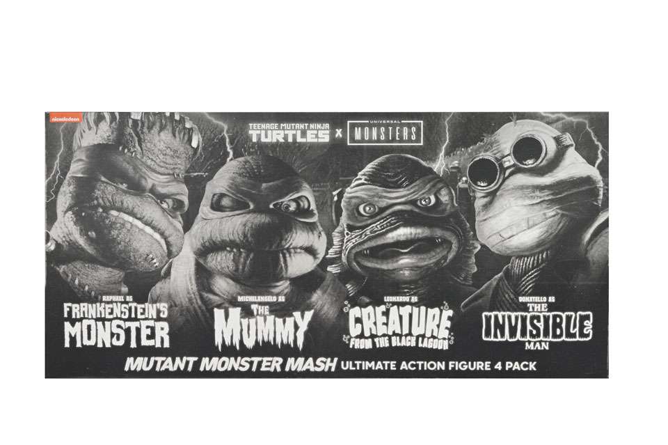 [สั่งจอง]NECA 7" : Universal Monsters x TMNT 4 Pack B/W