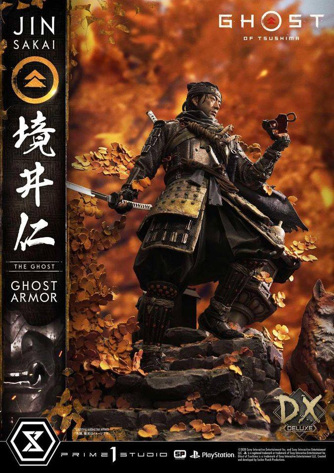 [สั่งจอง]Prime 1 Studio UPMGHOT-01DX : Ghost of Tsushima Jin Sakai, The Ghost - Ghost Armor [Deluxe Version]