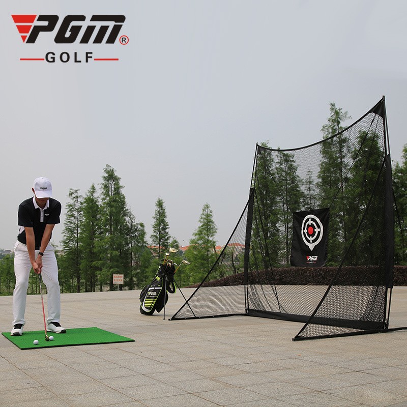 Golf Practice Net ตาข่ายฝึกซ้อมกอล์ฟ PGM LXW015 Size 2.5 x2.5 x1.26 M. มีเป้าให้ 2 แบบ ซ้อมไดร์ฟ ซ้อมชิพ ( ไม่รวมพรม Not including the mat )