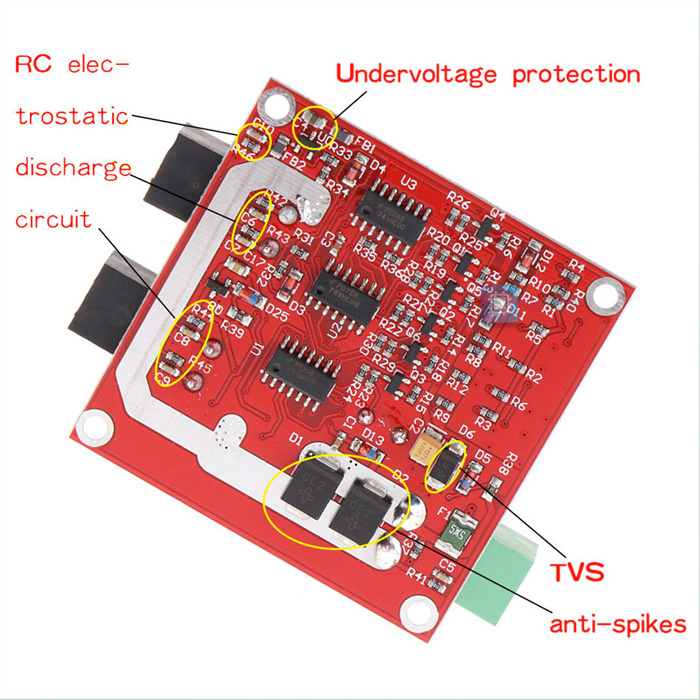 XY160D Dual DC Motor Drive 12V/24V 7A 160W Logic Positive Negative PWM Speed