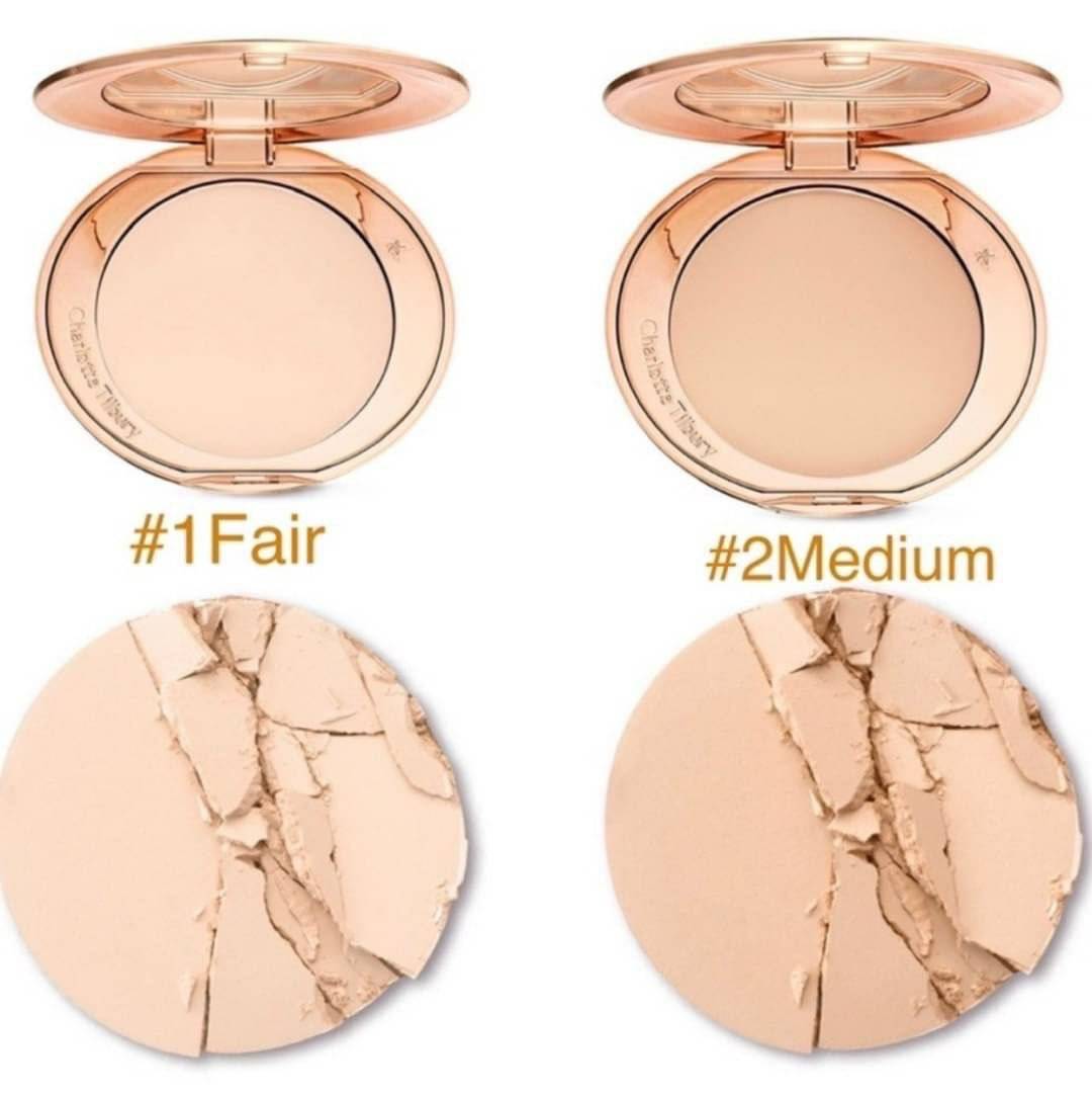 Charlotte Tilbury Airbrush Flawless Finish ขนาด Mini 0.8g แป้งฝุ่นอัดแข็ง