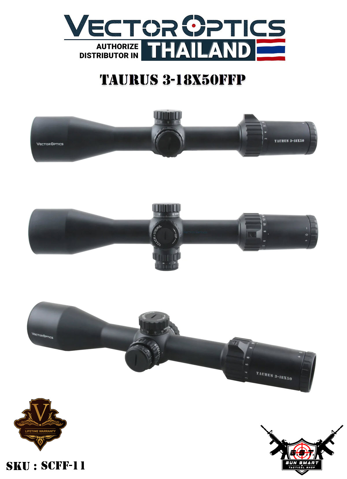 TAURUS 3-18X50FFP