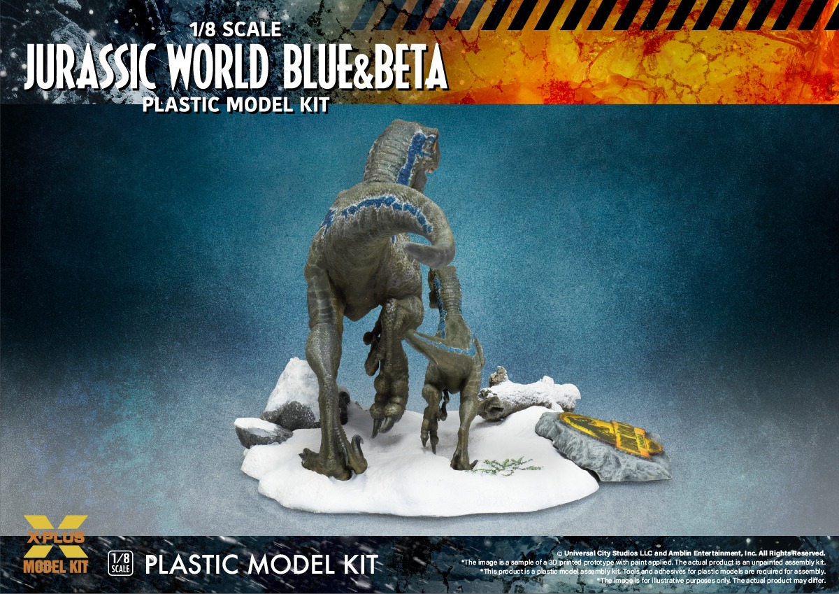 [สั่งจอง] X-Plus 1/8 : Blue & Beta (Jurassic World Dominion) [Model Kit]