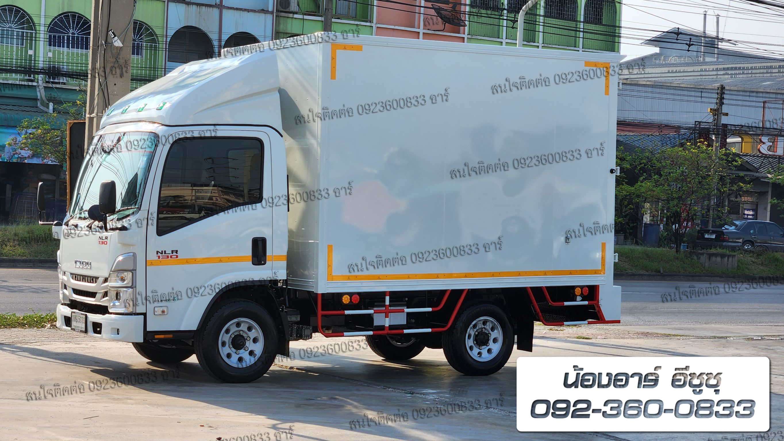 4 ล้อ ISUZU NLR130 แรงม้า ตู้บรรทุก ตู้แห้ง