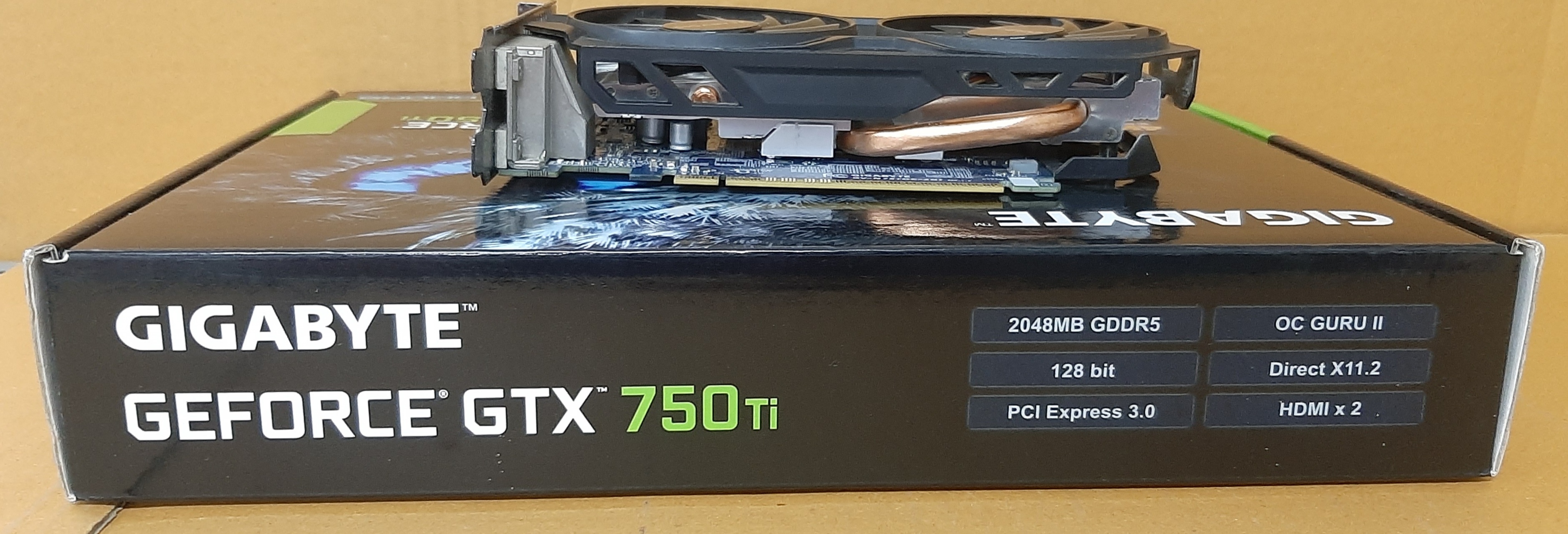 การ์ดจอมือสอง ยี่ห้อ Gigabyte รุ่น GTX750Ti 2GB DDR5 ประกันร้าน 1 เดือน