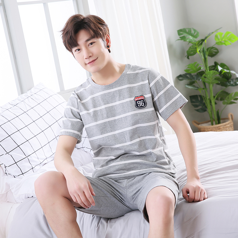 ชุดนอนผู้ชายไซส์ใหญ่ แขน-ขาสั้น