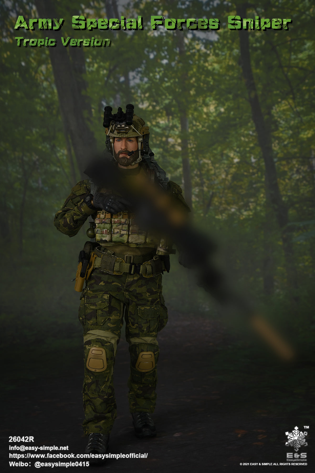 [สั่งจอง]Easy&Simple 26042R 1/6 : Army Special Forces Sniper Tropic Version