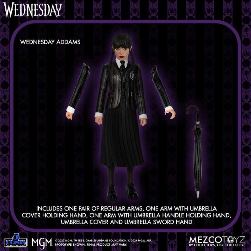 [สั่งจอง] Mezco toys 5 Points : Wednesday & Enid Boxed Set