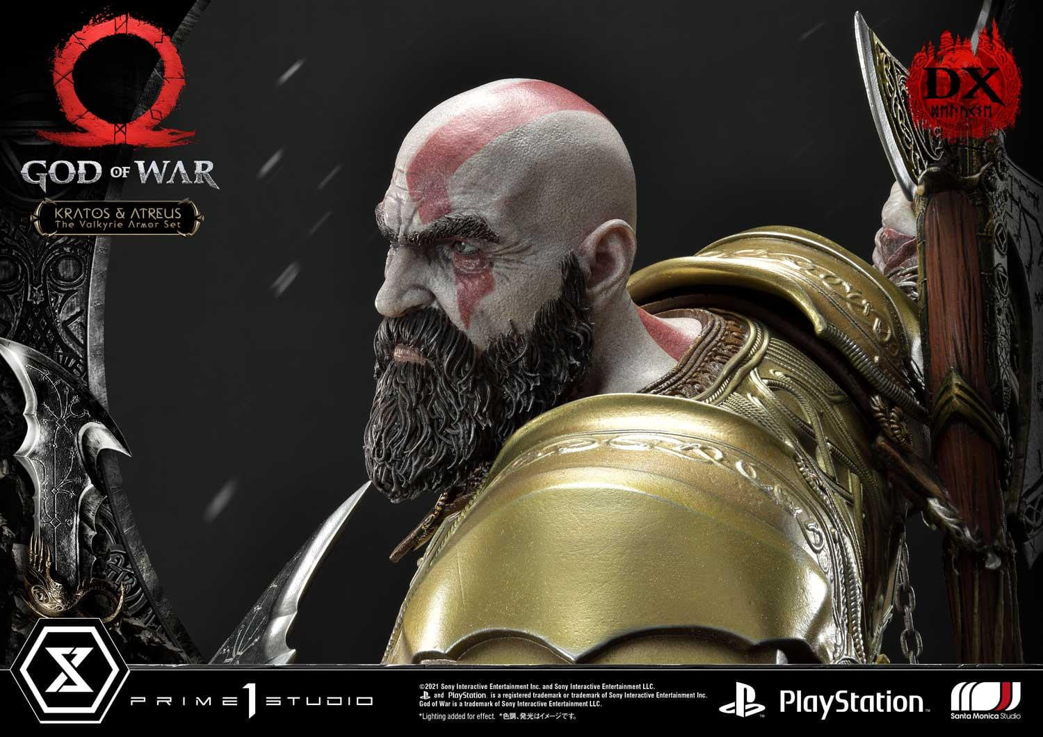 [สั่งจอง]Prime 1 Studio UPMGOW-03DX 1/4 : God of War - Kratos & Atreus The Valkyrie Armor Set (Deluxe Version)