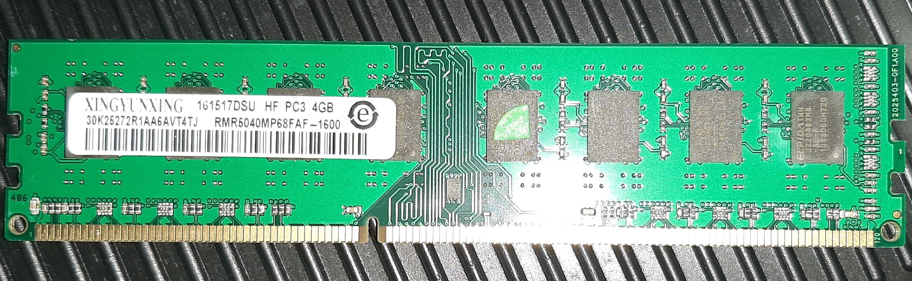 Ram ใช้กับ AMD (เฉพาะบอร์ด AM3+) ของใหม่มีประกันร้าน 1 เดือน XINGYUNXING 4GB PC3-1600 (161517DSU)