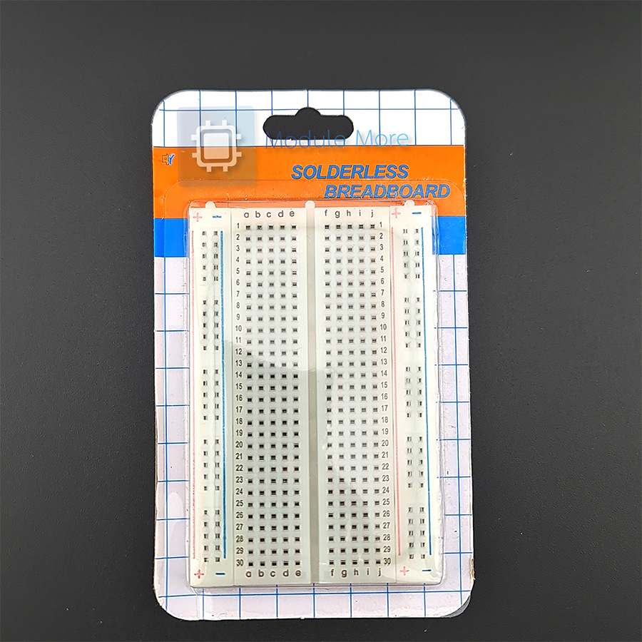 Breadboard 400 holes บอร์ดทดลอง Mini Solderless PCB Breadboard Universal Test Breadboard
