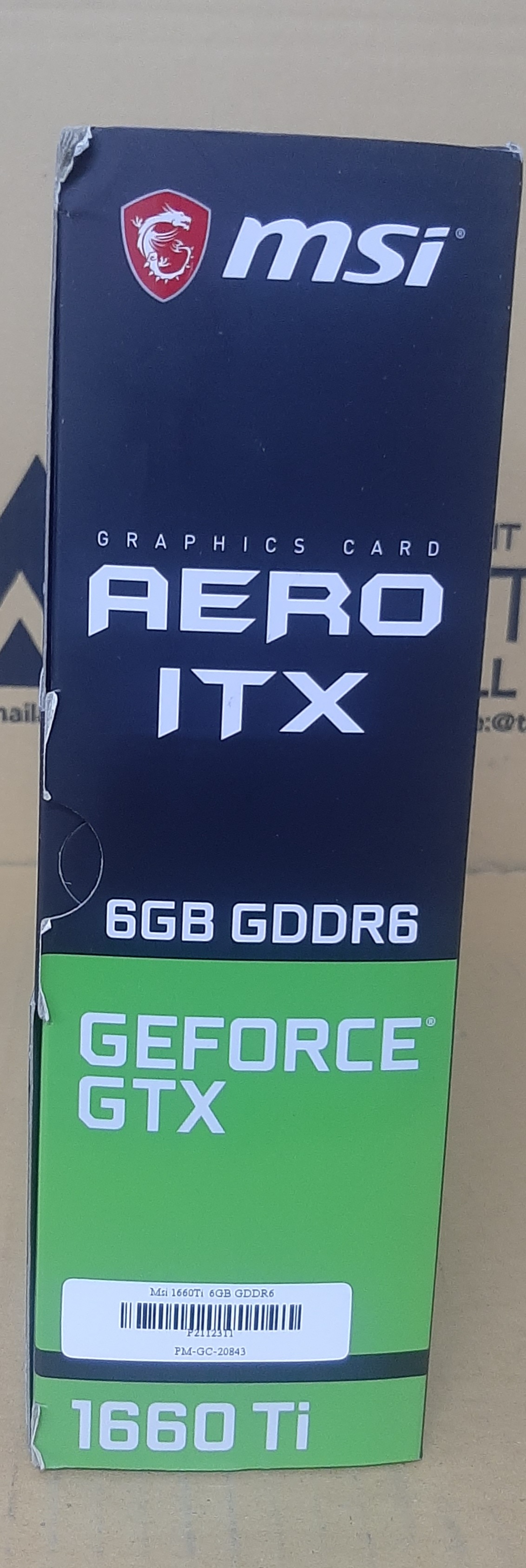 การ์ดจอมือสอง สภาพดี ประกันร้าน 1 เดือน ยี่ห้อ Msi รุ่น 1660Ti 6GB GDDR6 ประกันร้าน 1 เดือน