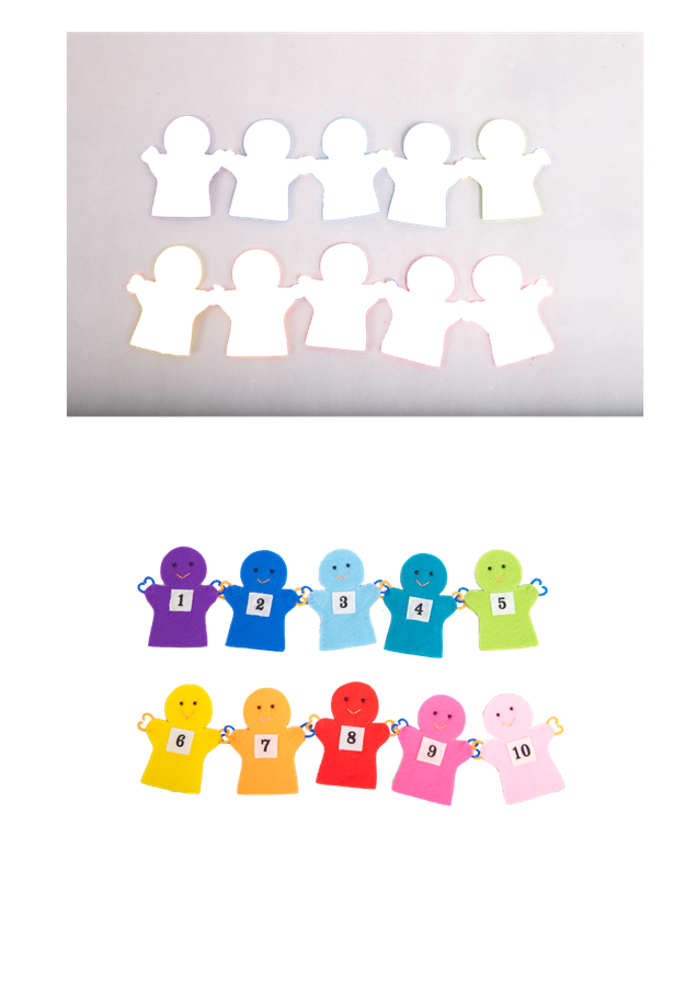 หุ่นนิ้วจับมือ 1-10 ของเล่นเสริมพัฒนาการ ,ของเล่นเสริมทักษะ,ของเล่นเด็ก, สื่อการสอนอนุบาล