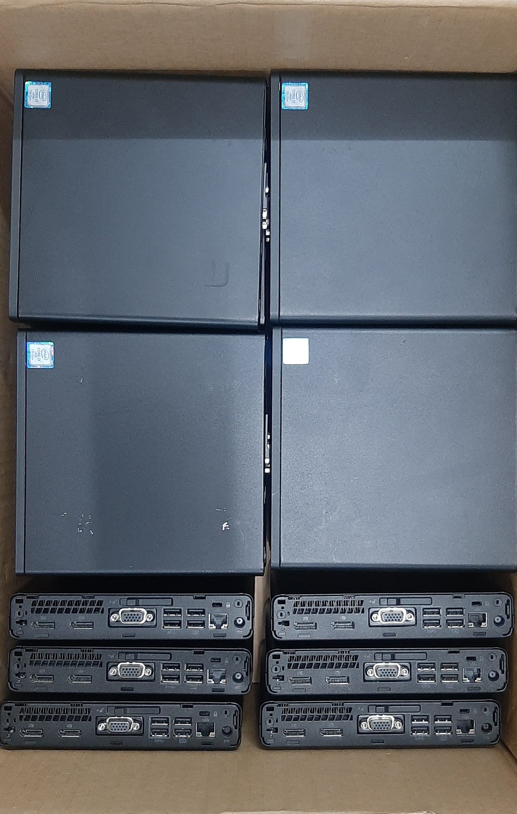 พีซี มินิ มือสอง สภาพดี ประกัน 1 เดือน HP EliteDesk 800 G3 (i7-7700T Ram16GB SSD M.2 128GB) + Adapter