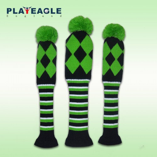 COVER หัวไม้ Headcovers (1,#3,#5) ถักสไตล์ถุงเท้าคอยาว PLAYEAGLE MT013