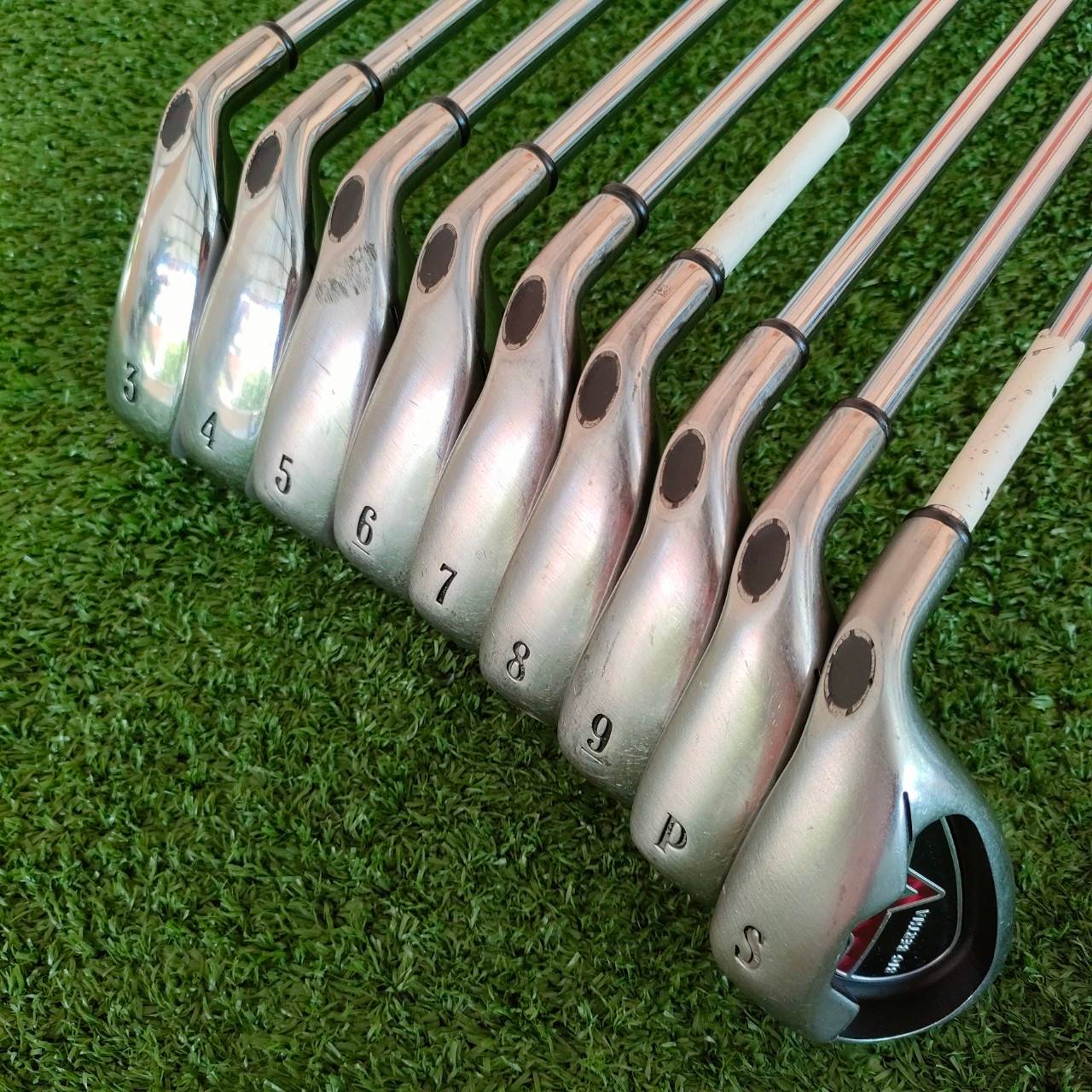 ชุดเหล็ก CALLAWAY BIG BERTHA มีเหล็ก 3-9 เเละ PW SW ก้าน PRECITION FLEX R กริฟ GOLFPRIDE , ไม้กอล์ฟมือสอง ของแท้ BY NakaraLuxurious